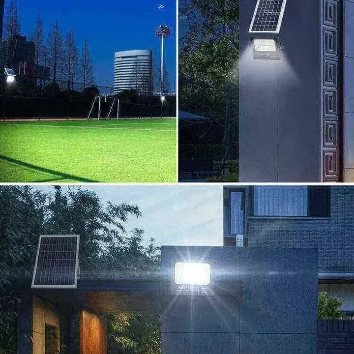 200W Floodlight LED Solar Light Garden Waterproof lamp for Home, Outdoor, Garden (Cool White)(Renewed)