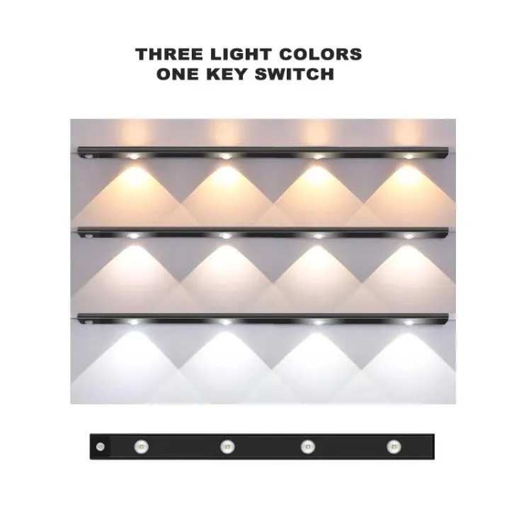 3 Ways Rechargeable Motion Sensor LED Light | Black