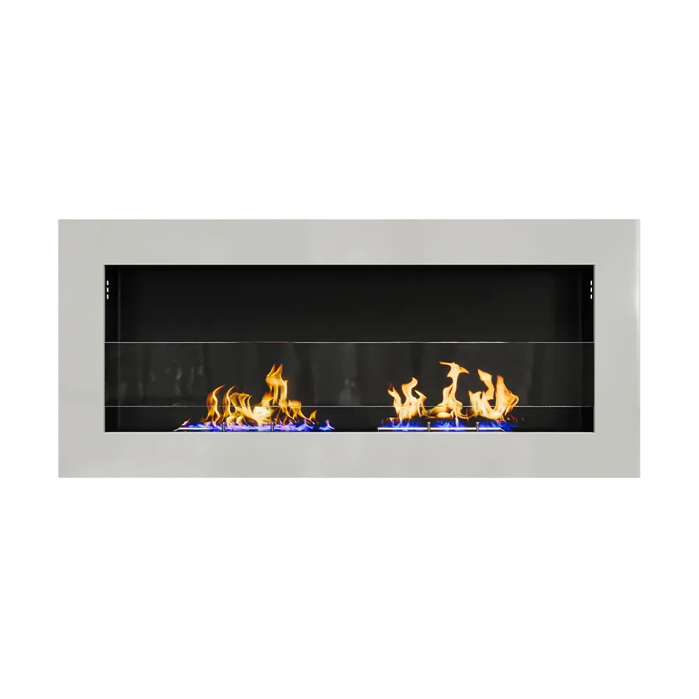 35/47 Inch Indoor Bio Ethanol Fireplace 3 Stoves Wall Mounted Heater