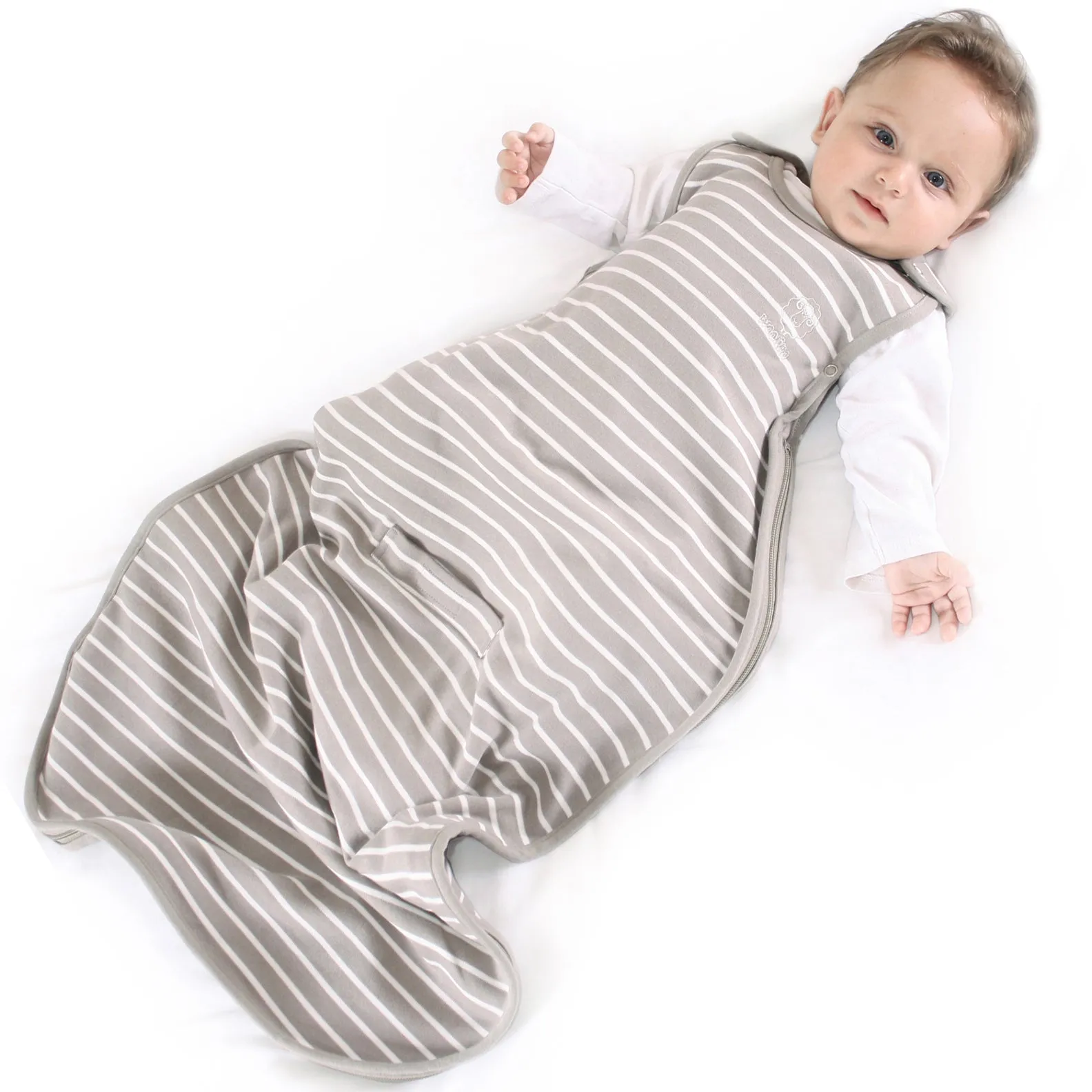 4 Season Ultimate Baby Sleep Bag, Merino Wool & Organic Cotton, 2 Months - 2 Years, Earth