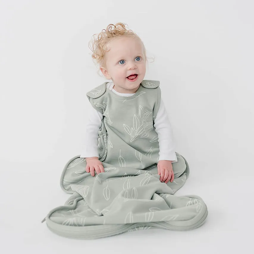 4 Season Ultimate Toddler Sleep Bag, Merino Wool & Organic Cotton, 2 - 4 Years, Sage