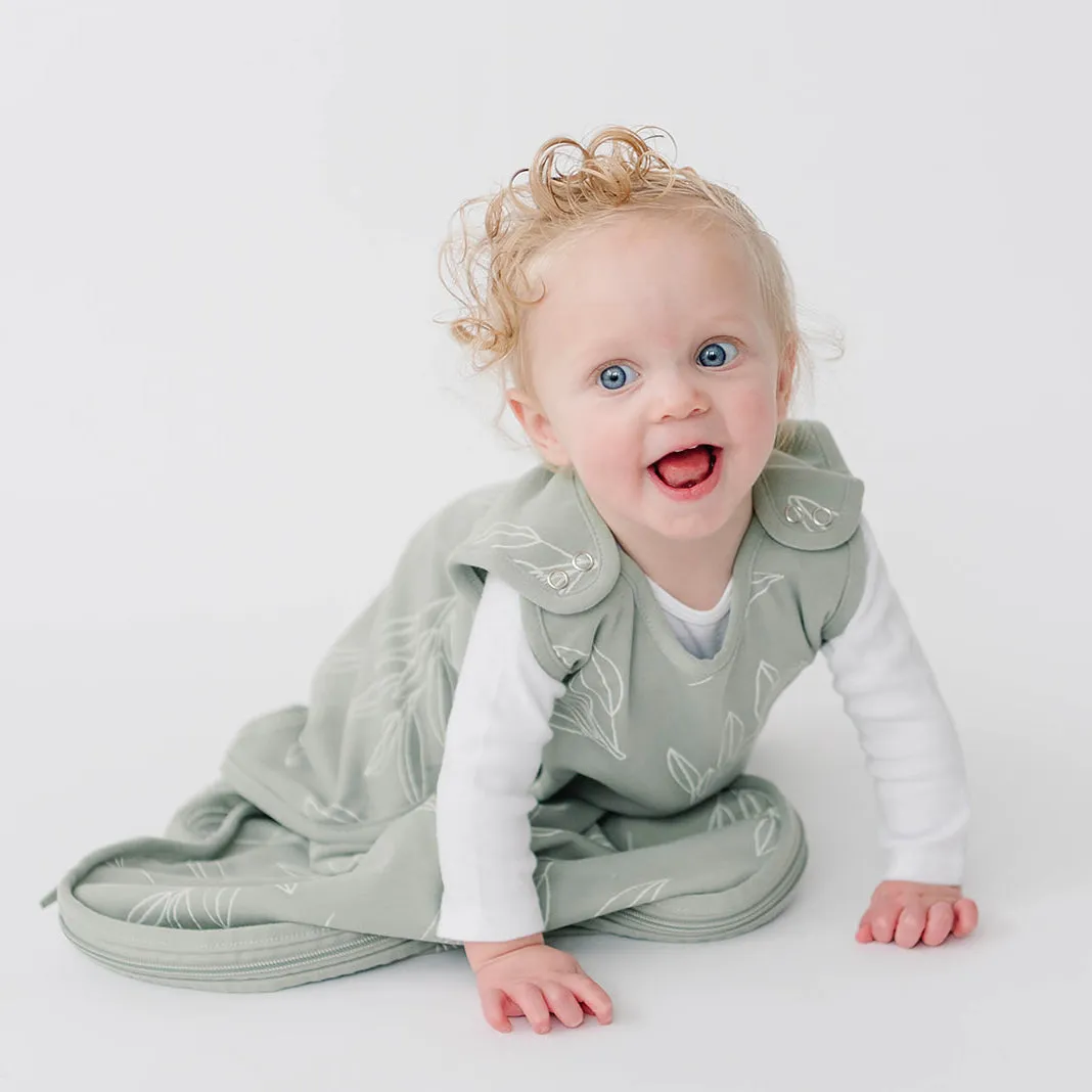 4 Season Ultimate Toddler Sleep Bag, Merino Wool & Organic Cotton, 2 - 4 Years, Sage