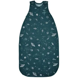 4 Season Ultimate Toddler Sleep Bag, Merino Wool & Organic Cotton, 2 - 4 Years, Space - GLOW IN THE DARK