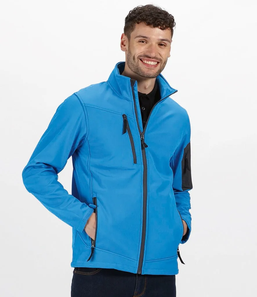 Arcola 3 layer softshell | FRENCH BLUE/SEAL GREY