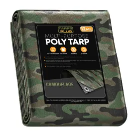 Camouflage Poly Tarp 20' x 30'