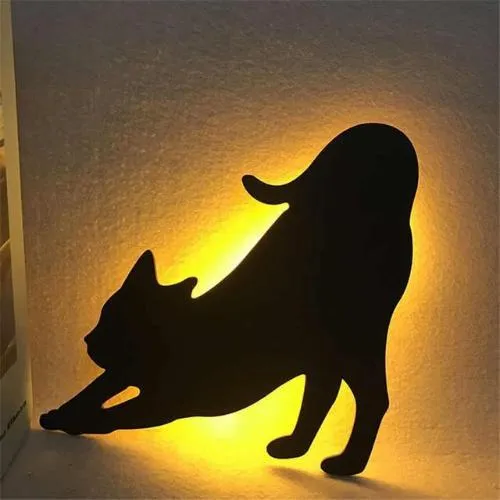 Cat Wall Night Light