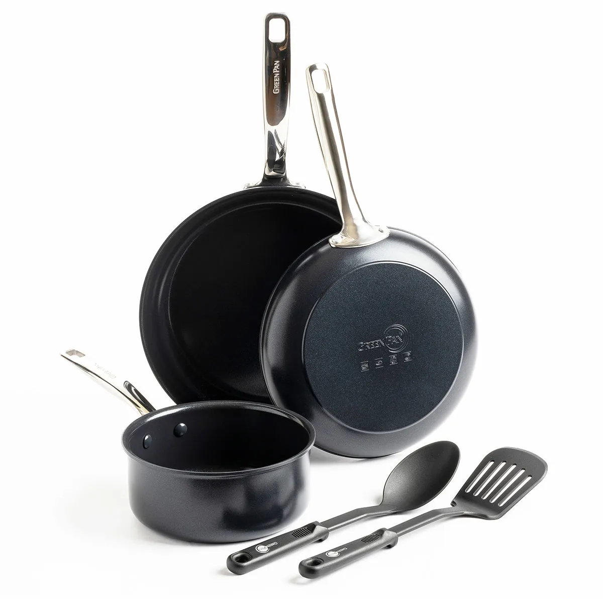 Chatham Black Ceramic Nonstick 5-Piece Cookware Set