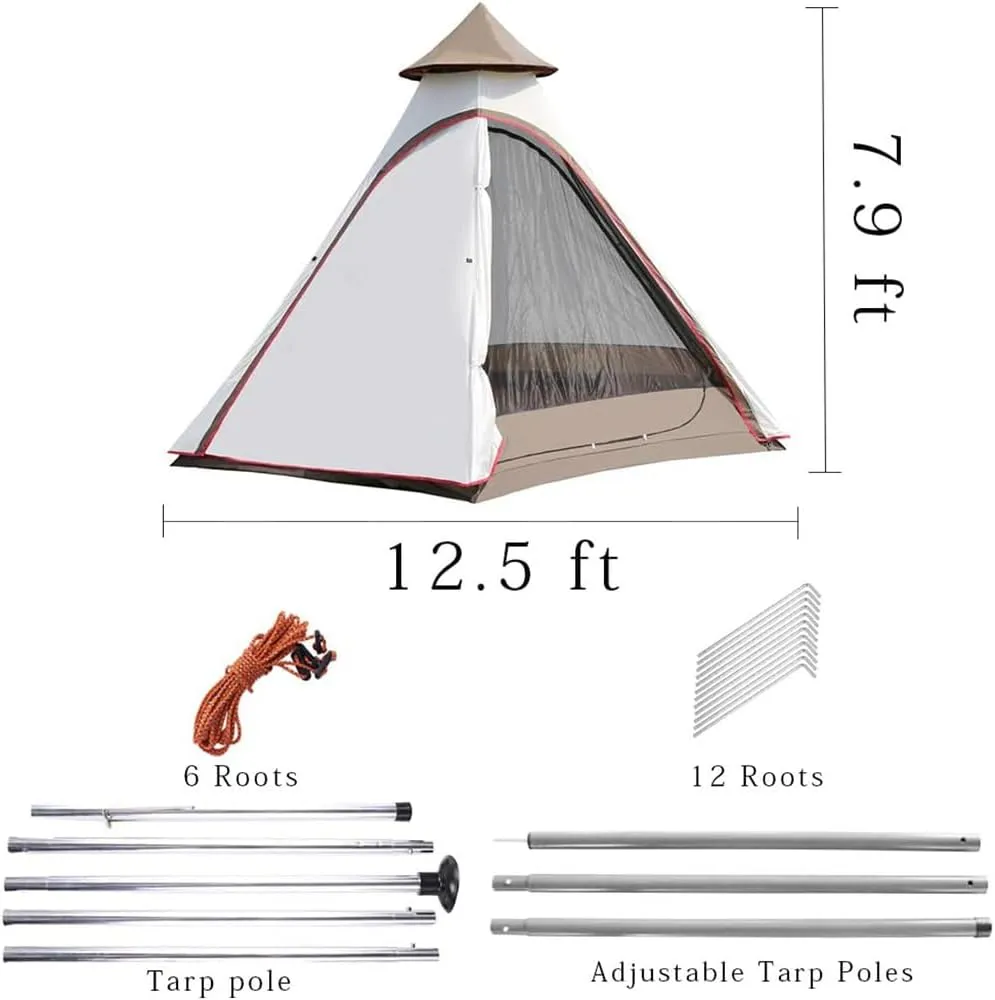 Dome Camping Tent 12'x10'x8'