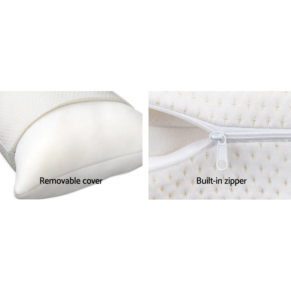 High-Density Memory Foam Pillow Twin Pack, 19cm, Giselle Bedding