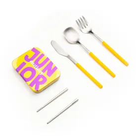 Kids Travel Cutlery Set Fun Utensils For Boys And Girls Hygienic Stainless