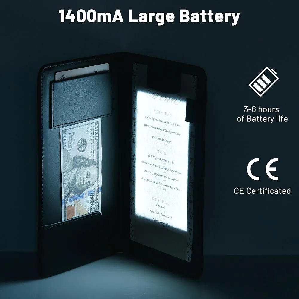 LED Bill Check Presenter Illuminated Area 5x9 with Adapter