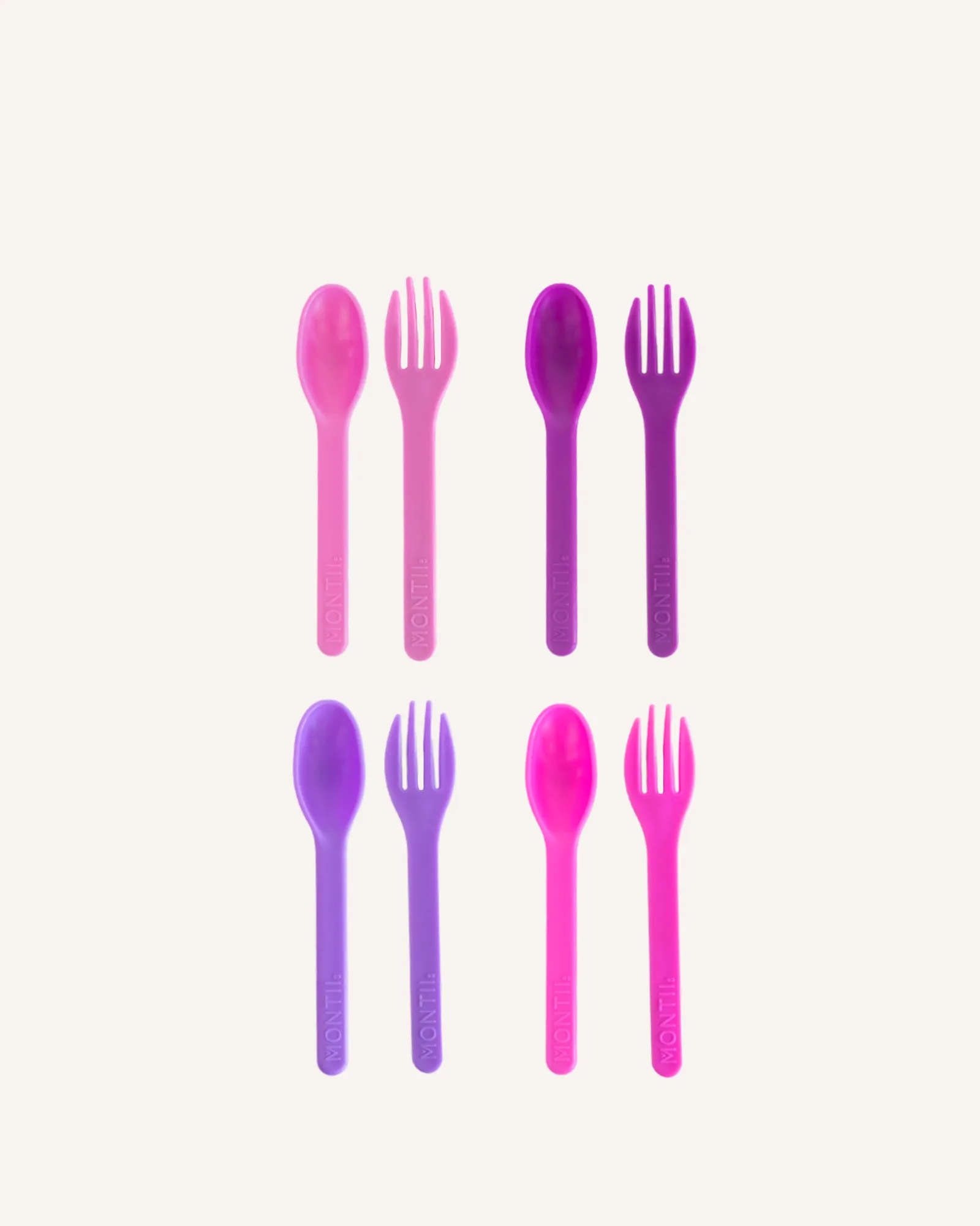 MontiiCo Out & About Cutlery Set - Blush