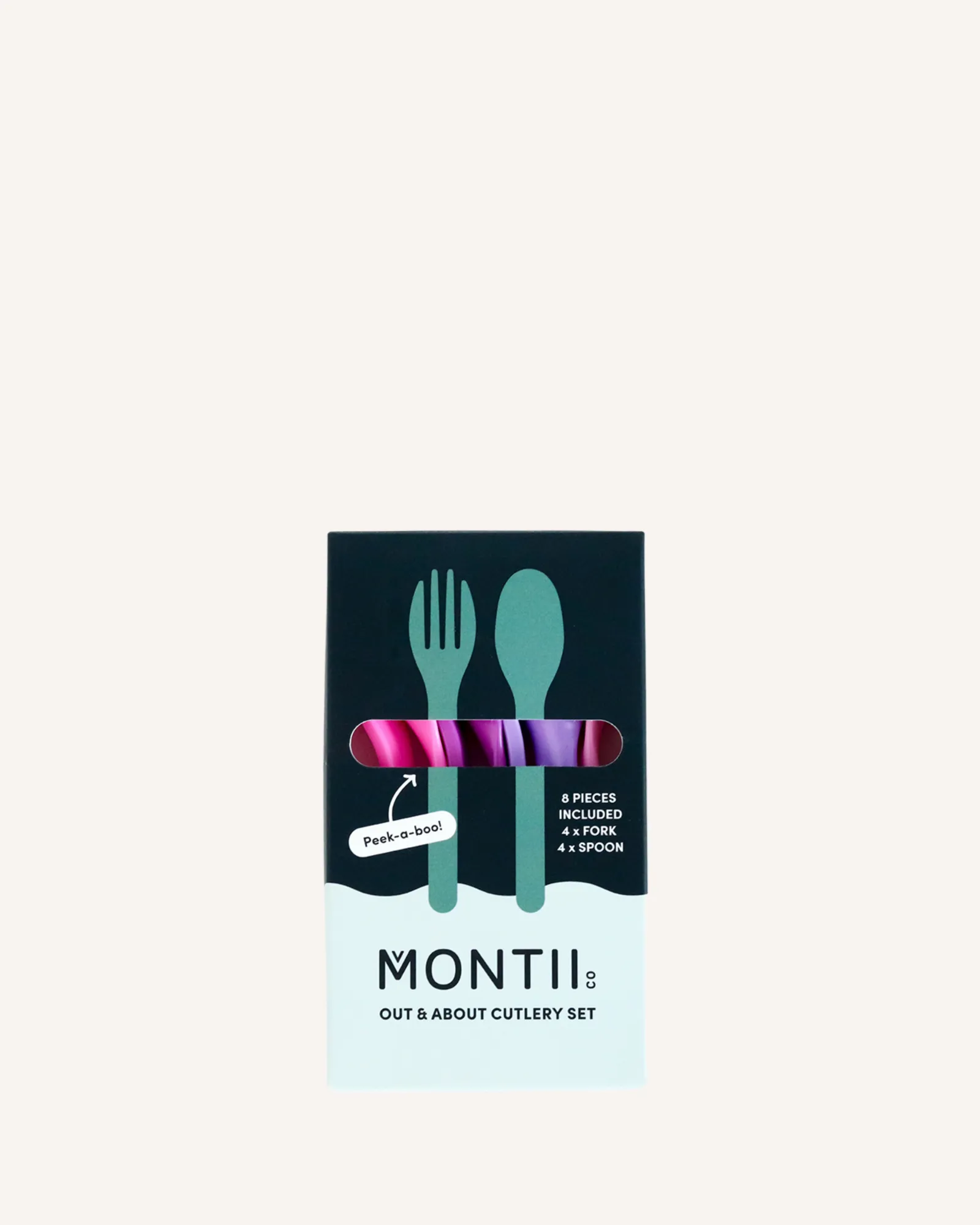 MontiiCo Out & About Cutlery Set - Blush