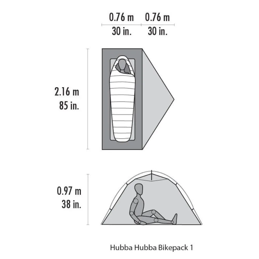 MSR Hubba Hubba 1 Tent - 1 Man Bikepacking Tent