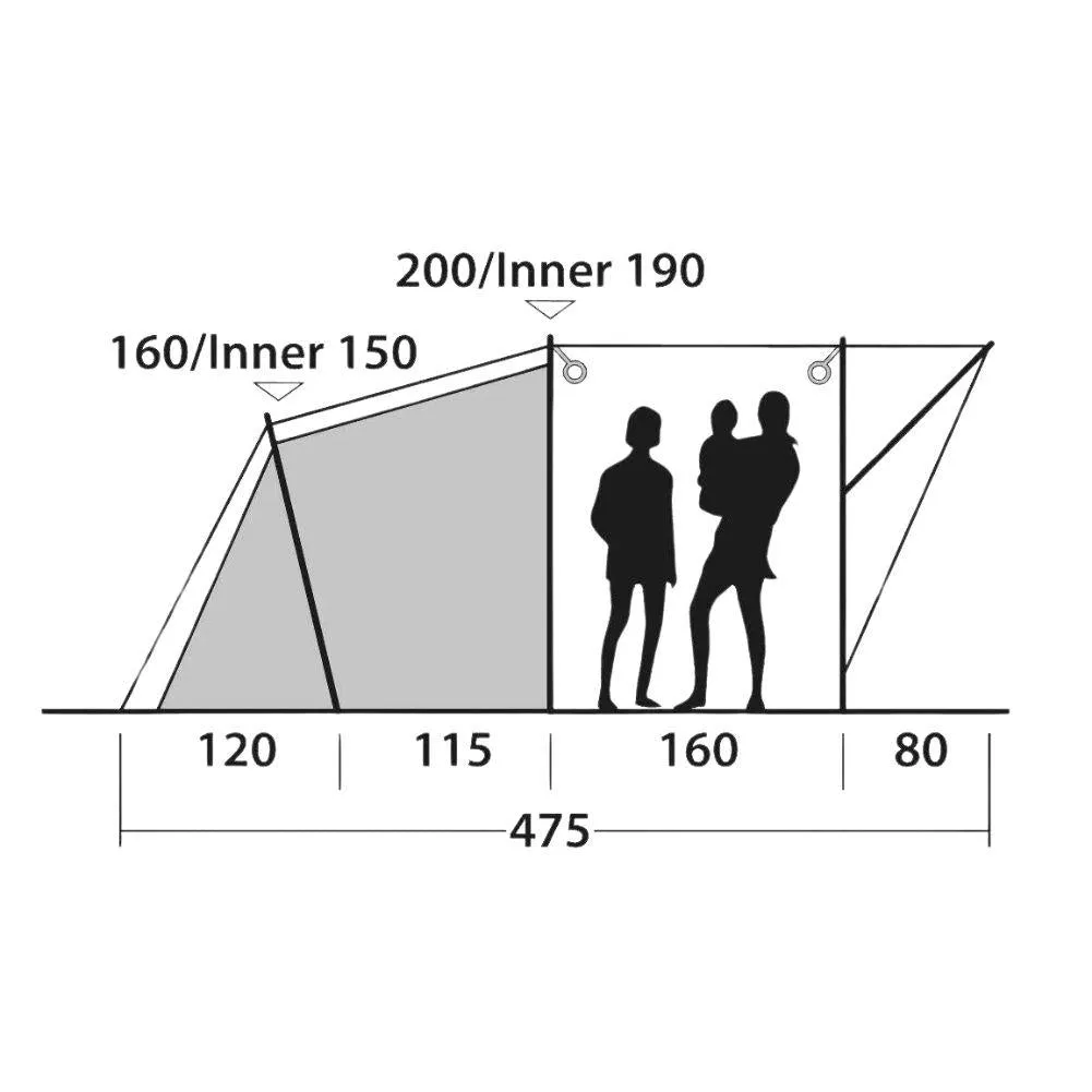 Outwell Oakwood 5 Tent - 5 Man Tent (2022)