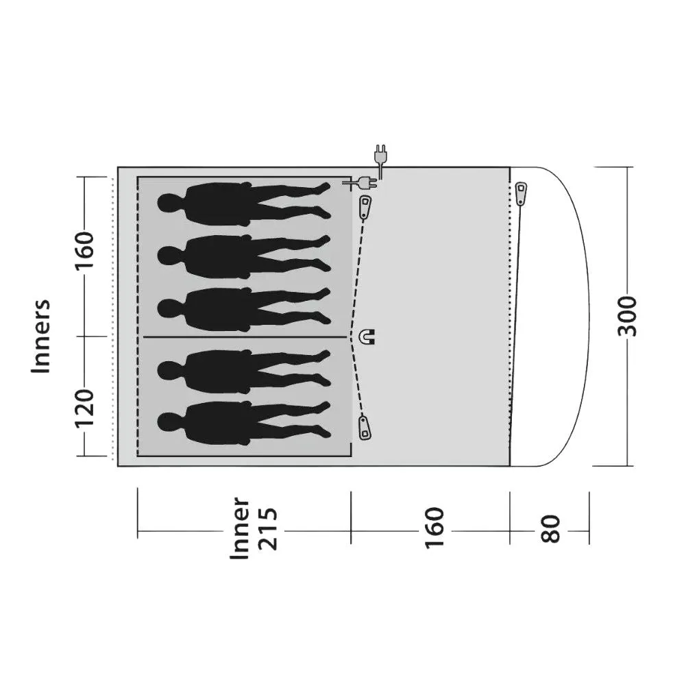 Outwell Oakwood 5 Tent - 5 Man Tent (2022)