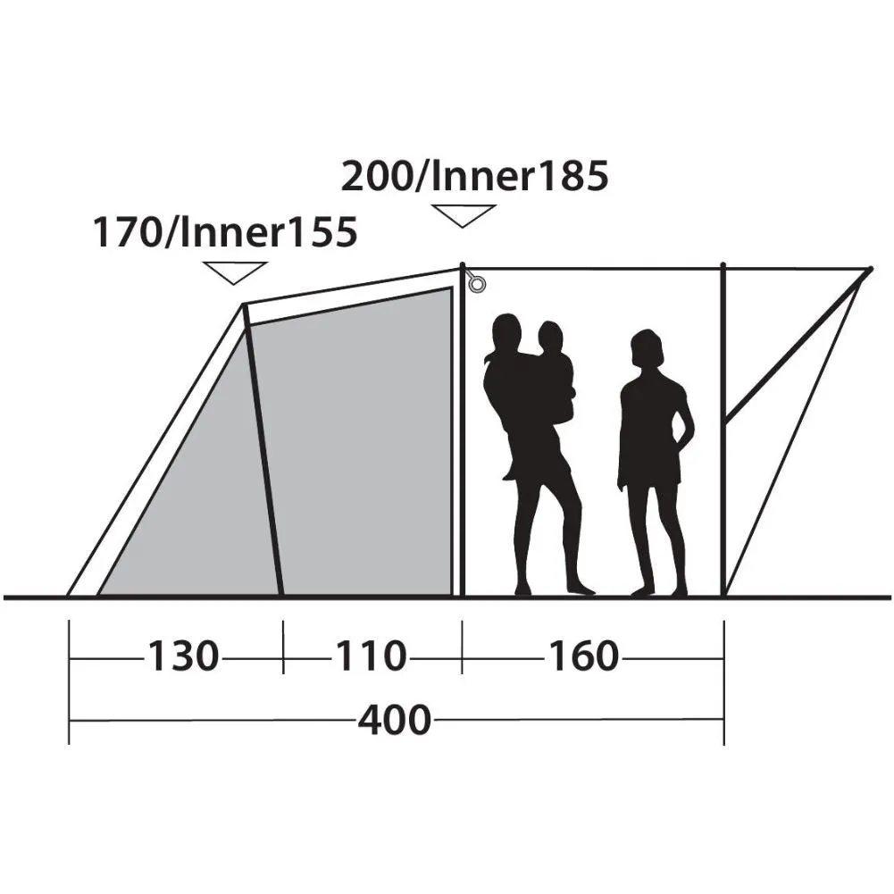 Outwell Tent Sky 4 - 4 Man Tunnel Tent