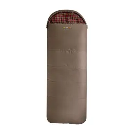 Oztrail Cotton Canvas Jumbo Hooded Sleeping Bag