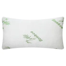 Queen Memory Foam Pillow with Removable Bamboo Cover