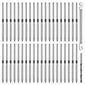 TheLAShop Left & Right Swage Lag Screw Terminal D1/8"-3/16" 40ct/Pack