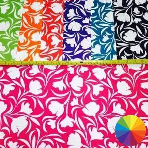 WATERPROOF PU COATED POLYESTER - FLORAL PRINT