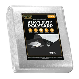 White Poly Tarp 10' x 24'